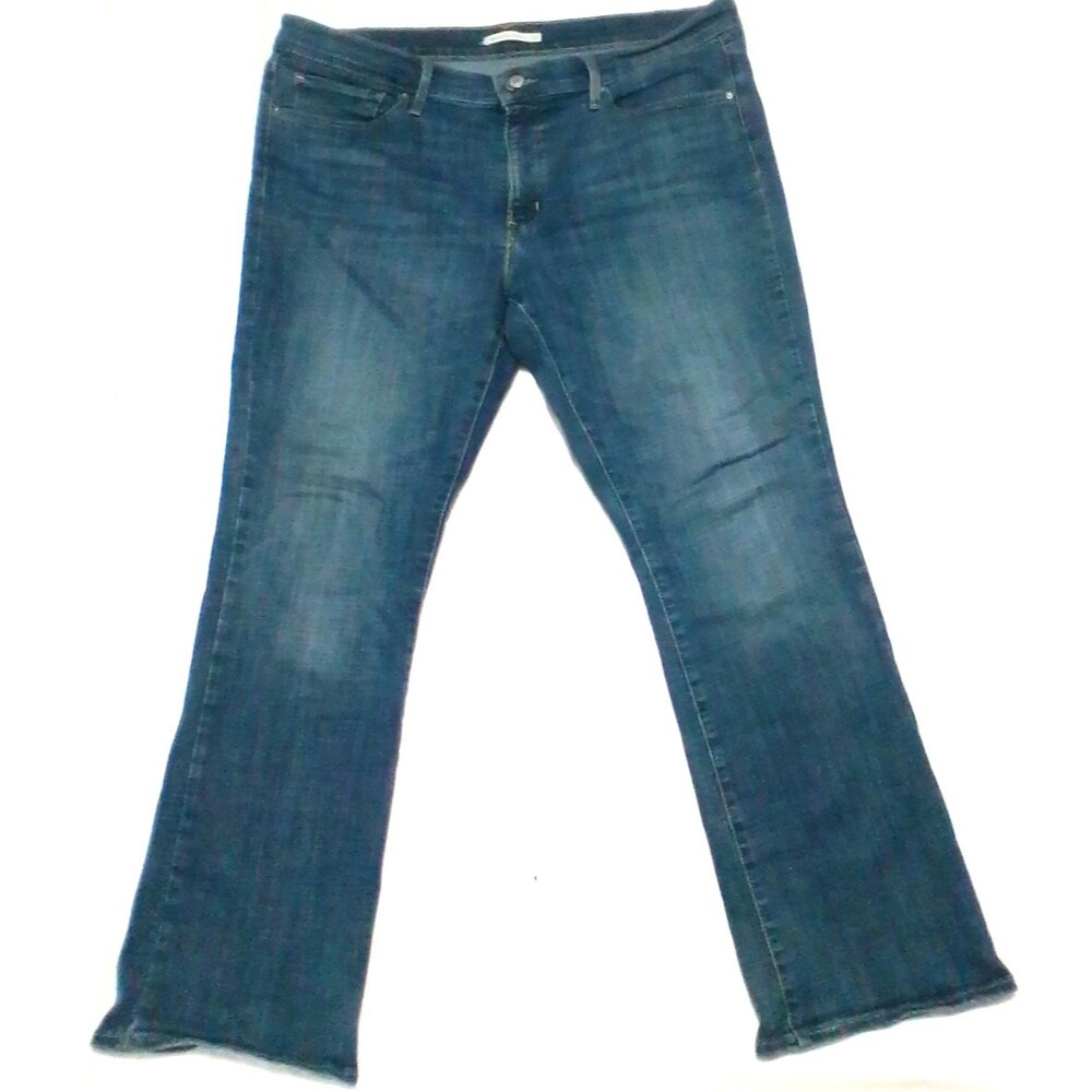 LEVIS 315 SHAPING BOOTCUT JEANS WOMENS SZ 34/32 BLUE DENIM STRETCH CASUAL PANTs